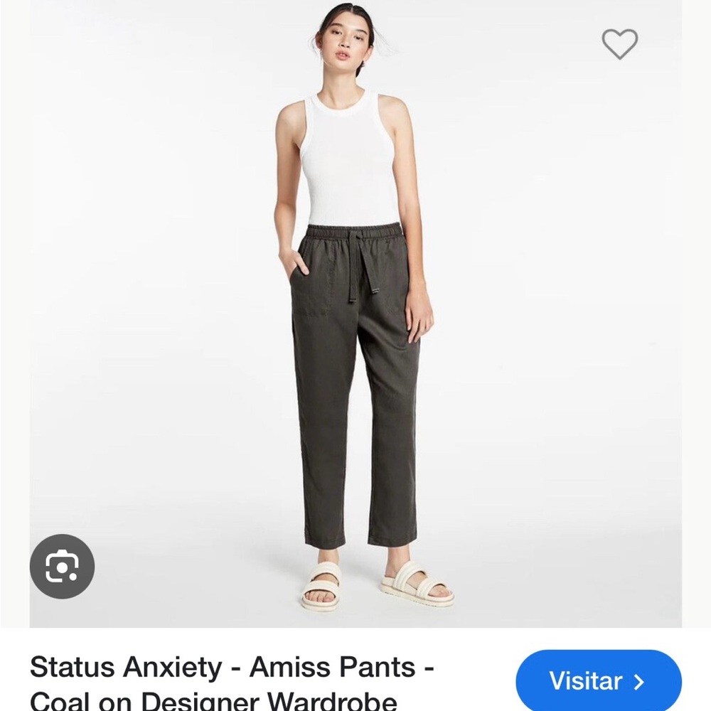 Status Anxiety Black Cropped Ankle Pants